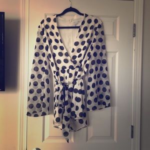 NWT polka dot romper